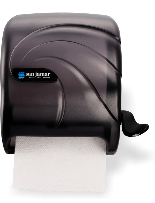Hardwound Dispenser - Paper Towel Dispenser - Roll Towel Dispenser (Black)