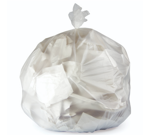 30" x 37" Can Liner (Clear) - 20-30 Gal - HDPE 10 Mic - 500/Cs