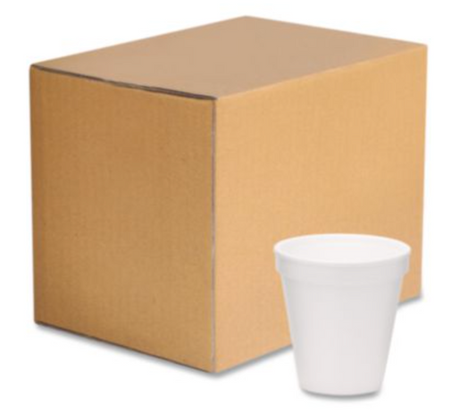 Foam Cups, 8 oz (1000/Case)