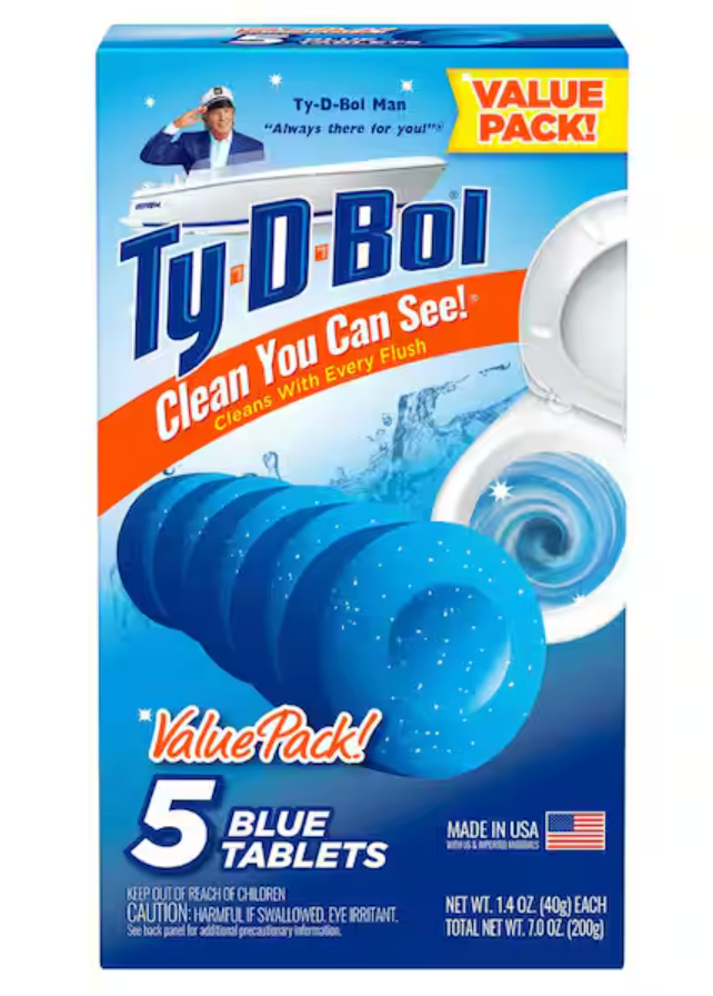 Ty-D Bowl Cleaner Tablet Drop Ins (5 Pack)