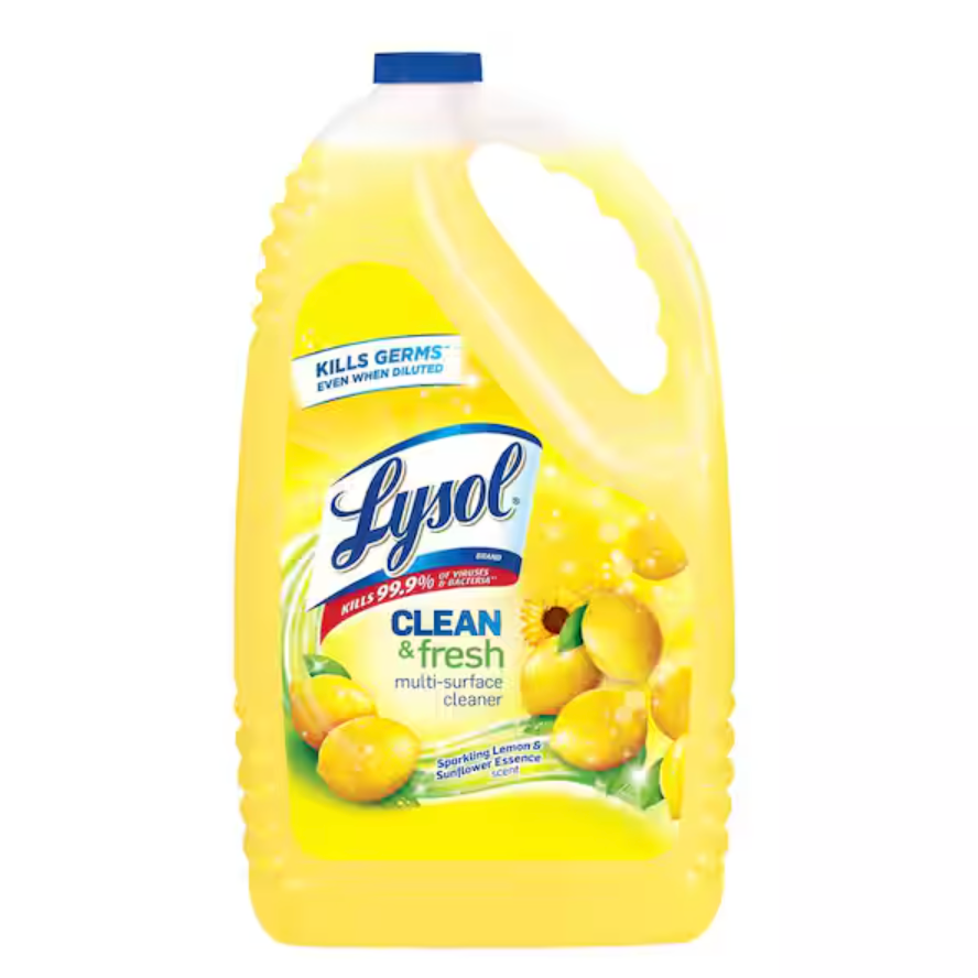 Lysol Lemon Disinfectant & Deodorizer 144 Fl Oz