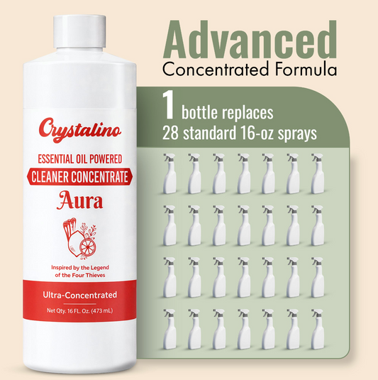 Natural Cleaning Concentrate - Inspired by Thieves - Aura Cleaner (16oz)