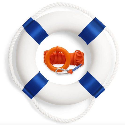 Life Preserver (20 in) Blue & White