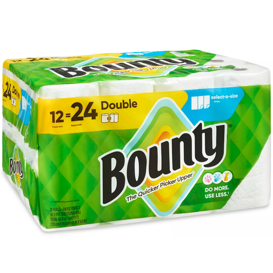 Kitchen Roll Towels, 2-ply - Jumbo Rolls - (12/Case)