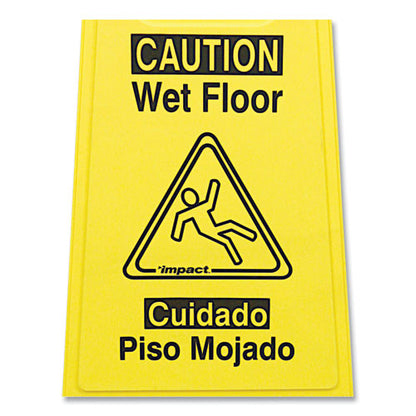 Yellow Wet Floor Sign (Bilingual) image 3