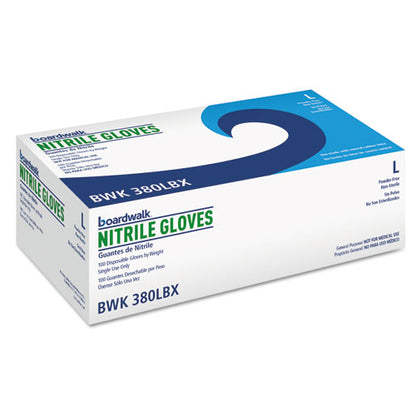Disposable General-purpose Nitrile Gloves, Blue, 4 Mil, (100/Box) image 1