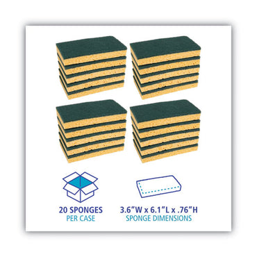 Medium-Duty Scrubbing Sponge (20/Case) image 1