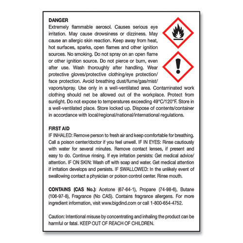 Metered Room Deodorant, Fresh Linen Scent, 7 Oz Aerosol Spray, (12/Case) image 1