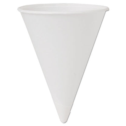 Cone Water Cups, Cold, Paper, 4 Oz, White, (5000 Cups) image 2