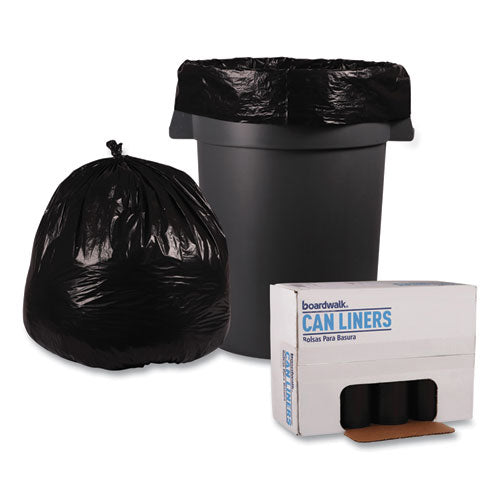 40" X 46" LDPE Black Can Liners 45 Gal - 1.5 Mil (100/Case) image 1
