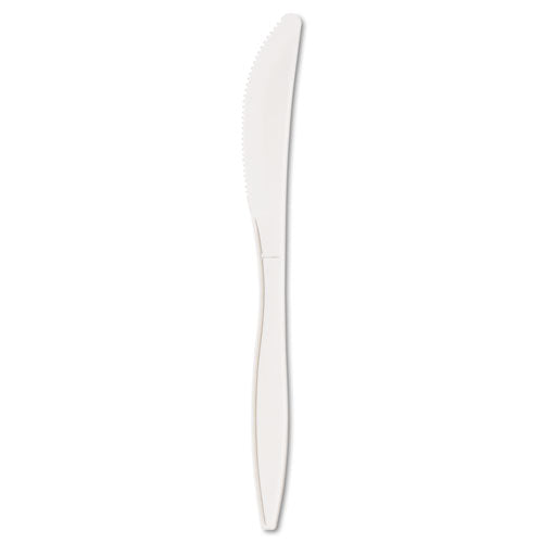 Heavyweight Polystyrene Cutlery, Knife, White, 1000-carton image 0