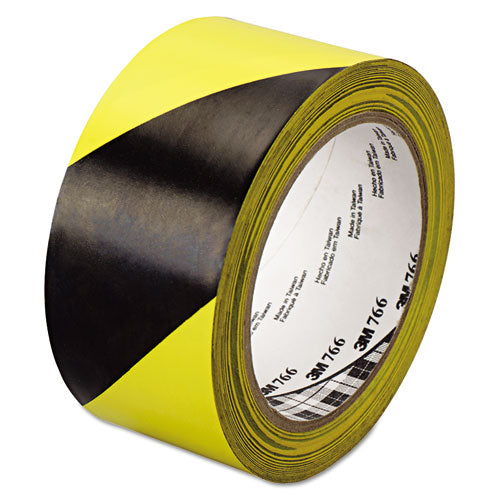 Hazard Marking Vinyl Tape, 2" X 54', Black-yellow image 0