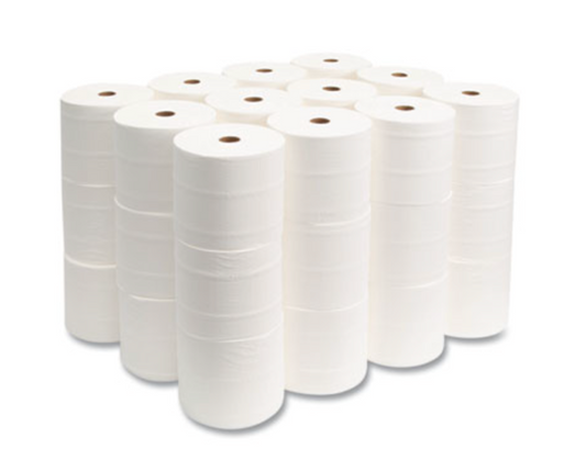 Small Core Bath Tissue, Septic Safe, 2-Ply, White, 1,000 Sheets/Roll, 36 Rolls/Carton
