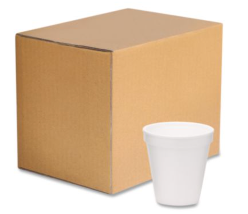 Foam Cups, 8 oz (1000/Case)