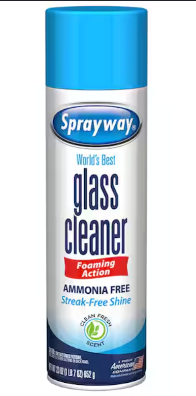 Glass Cleaner, Sprayway, Aerosol Can