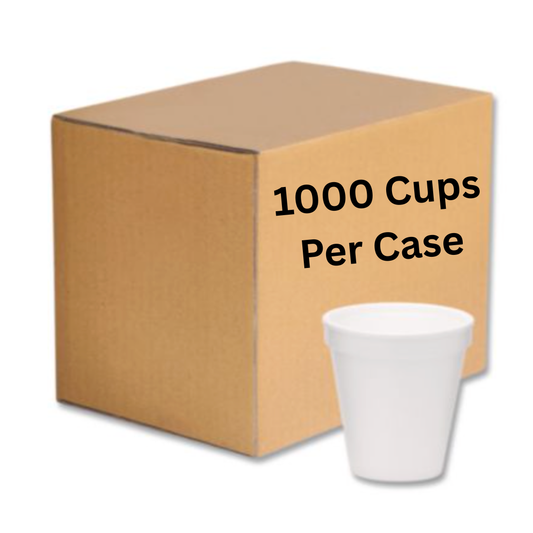 Foam Drink Cups 12oz - 1000 Cups Per Case