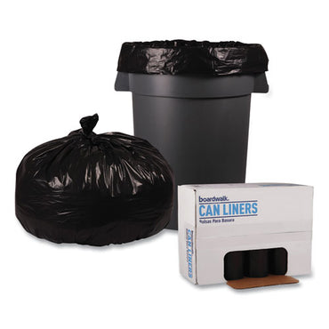 38" X 58" LDPE Black Can Liners 60 Gal - 1.5 Mil (100/Case) image 1