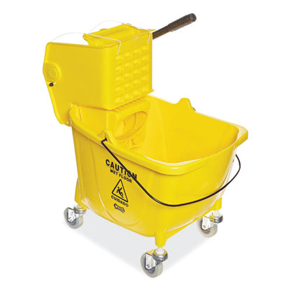 Wringer Mop Bucket 8.75 Gal, Yellow image 1