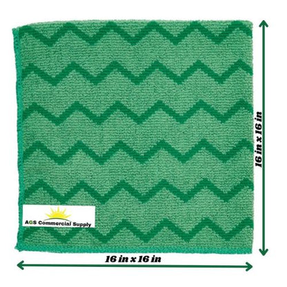 AGS Premium Microfiber Cleaning Cloths, Reusable & Machine Washable (10/Pack) image 2