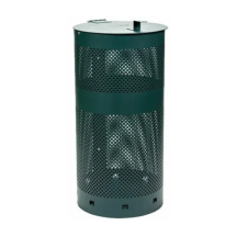 Dog Waste Station Trash Can Receptacle Replacement - Green (Cylinder) image 0